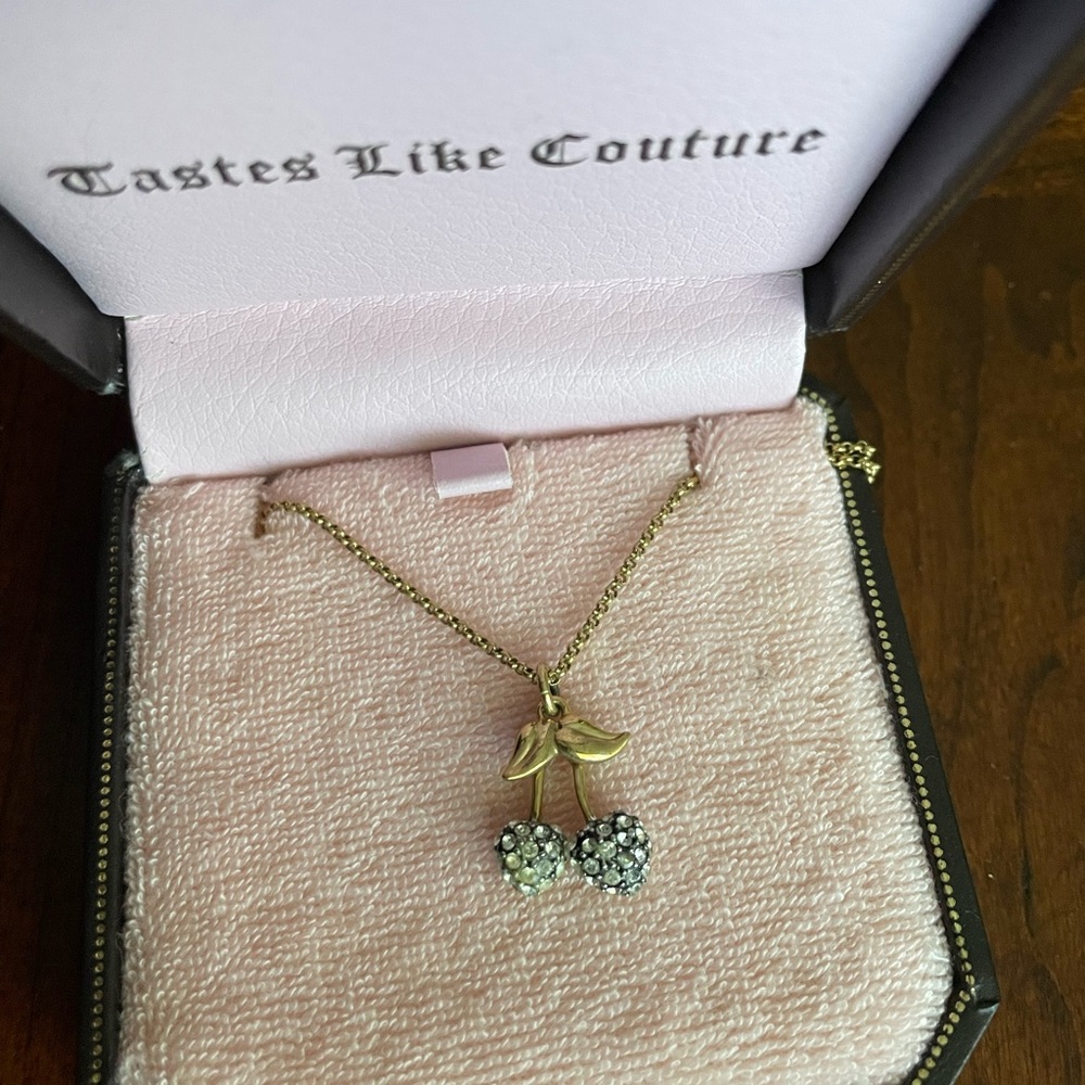Juicy Couture Gold Cherry Necklace